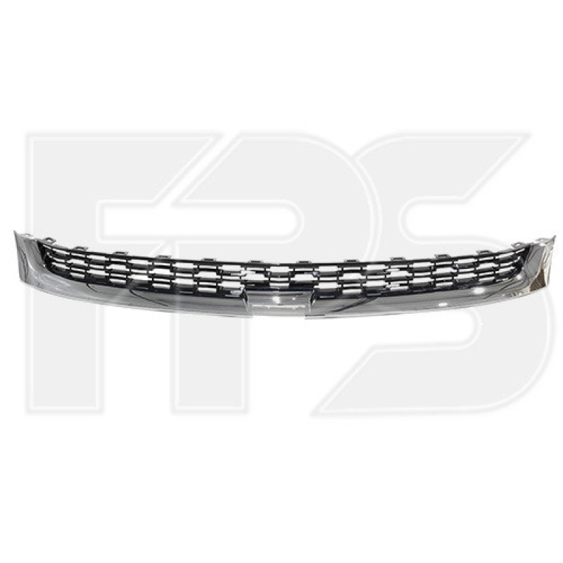 Решітка рідатора верхня Chevrolet Malibu 14-15 (з хром. молдингом) (FPS)