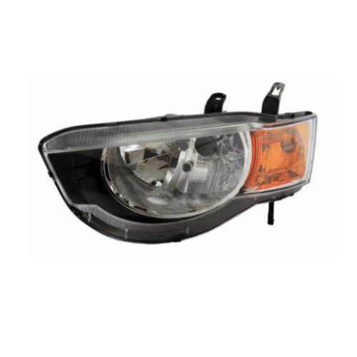 Фара Mitsubishi Colt 09-10 (Z30) права, ел.рег., черн. рамка Depo 8301B652