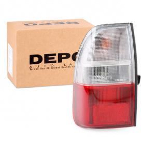 Ліхтар задній Mitsubishi L200 (01-05) лівий, білий.поворот, з патроном Depo MR109127