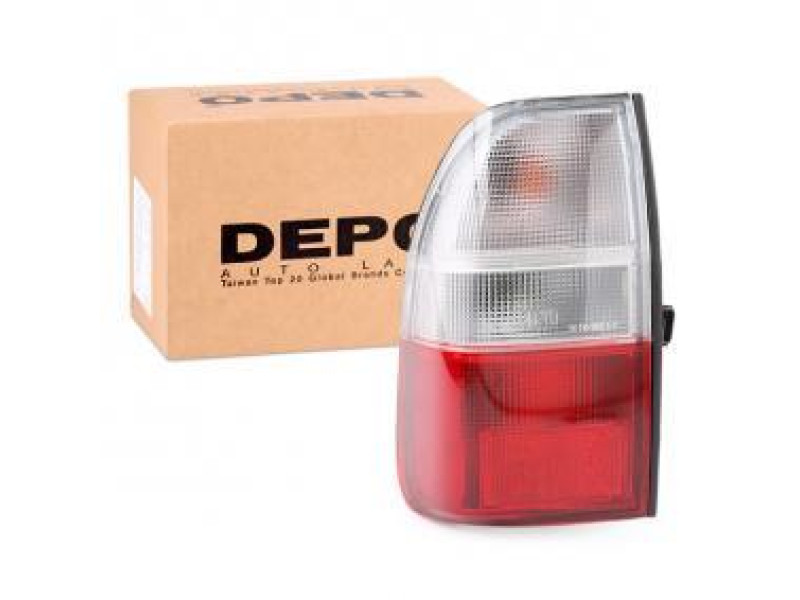 Ліхтар задній Mitsubishi L200 (01-05) лівий, білий.поворот, з патроном Depo MR109127