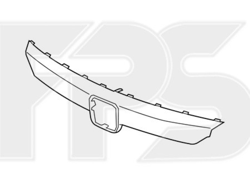 Накладка решітки радіатора чорний глянець Honda Accord 10 18 - седан (FPS)