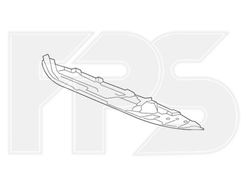 Пластиковий захист переднього бампера Honda Accord 10 2018 - седан (FPS)