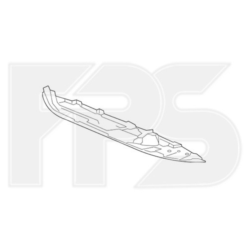 Пластиковий захист бампера переднього Honda Accord 10 2018 - седан (FPS)