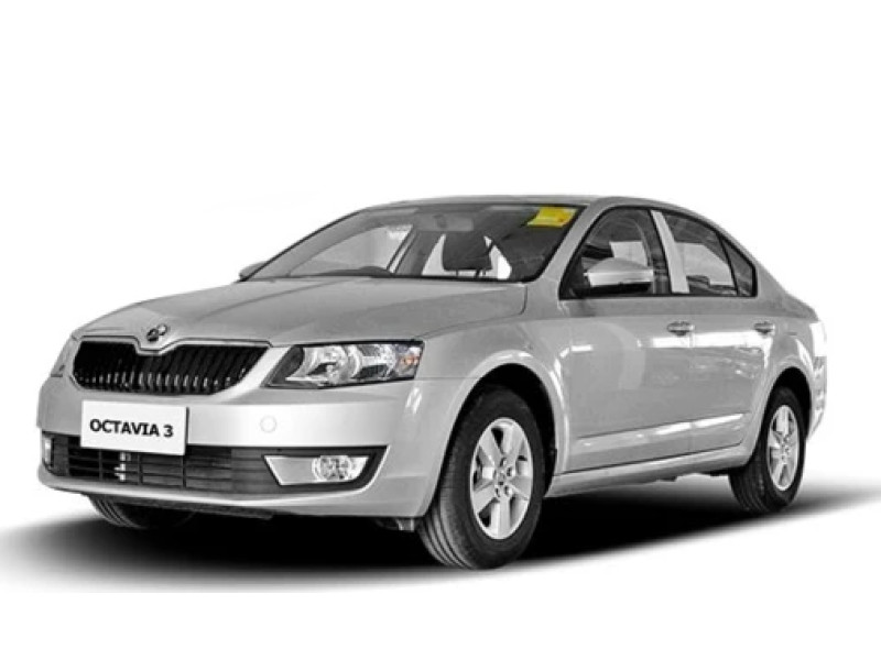 Решітка переднього бампера середня Skoda Octavia A7 13-17 (Tempest) 5E0853677D