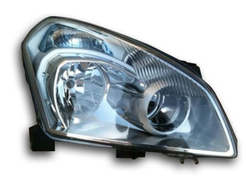 Фара Nissan Qashqai (06-10) права електр.рег., сіра рамка Depo 26010JD95A