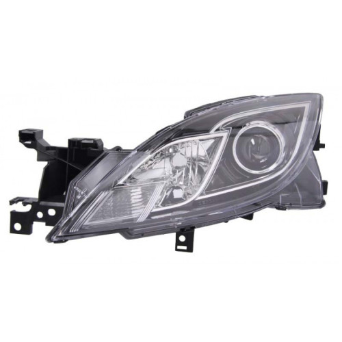 Фара Mazda 6 (GH) 2008-2010 ліва ел.рег., черн. рамка Depo GS1F510LOE