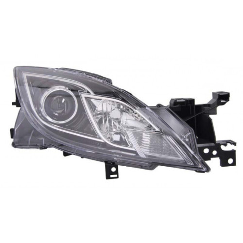 Фара Mazda 6 (GH) 2008-2010 права ел.рег., черн. рамка Depo GS1F510KOE