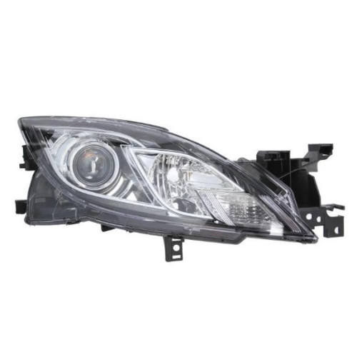 Фара Mazda 6 (GH) 2010-2013 права ел.рег., черн. рамка Depo GDK1510K0E