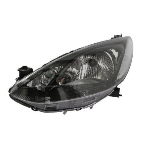 Фара Mazda 2 (DE) 2007-2011 ліва мех./ел. рег., чорна рамка Depo DF71-51-0LOC