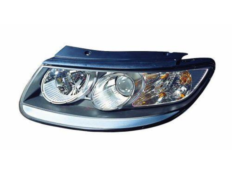 Фара Hyundai Santa Fe (06-12) ліва черн. рамка ел.рег. Depo 92101-2B020
