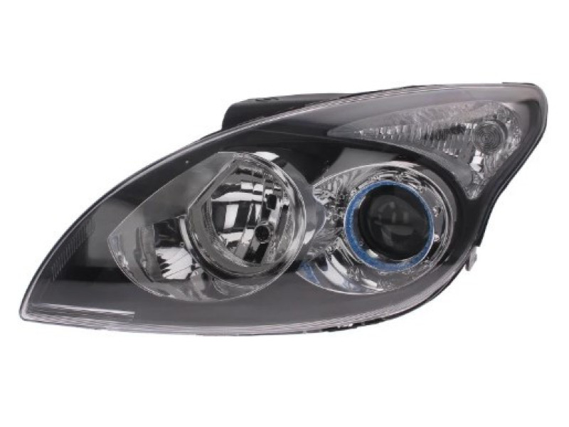 Фара Hyundai i30 (07-10) ліва черн. рамка ел.рег. Depo 92101-2R000
