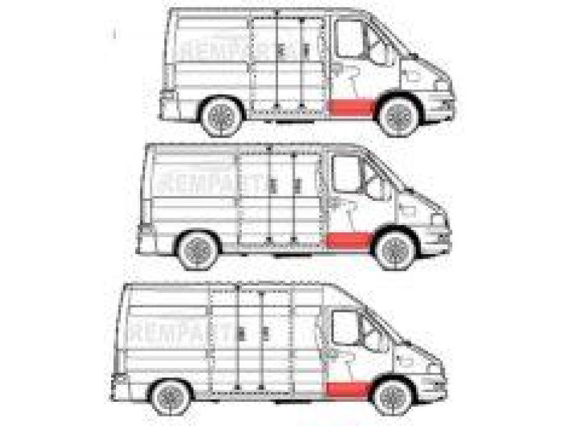 Поріг передній лівий Citroen Jumper, Fiat Ducato, Peugeot Boxer 94-06 (PL)