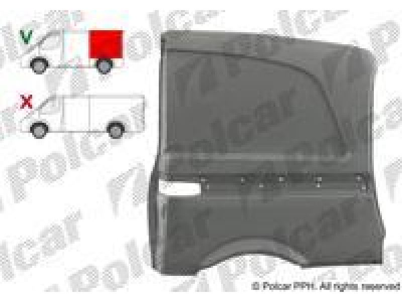 Арка задня ліва Mercedes Vito W639 03-14 (PL) коротка база