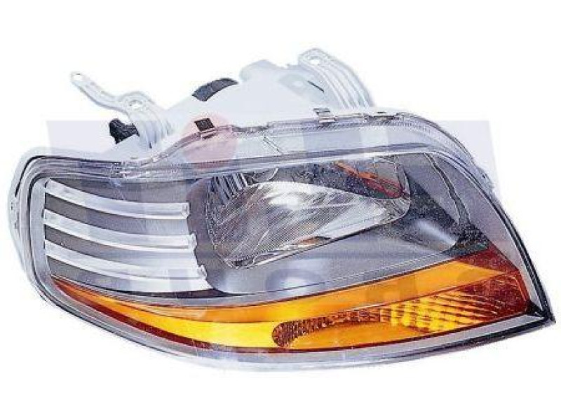 Фара Chevrolet Aveo (04-06) ліва з покажчиком повороту, ел.рег., сіра рамка Depo 96540152