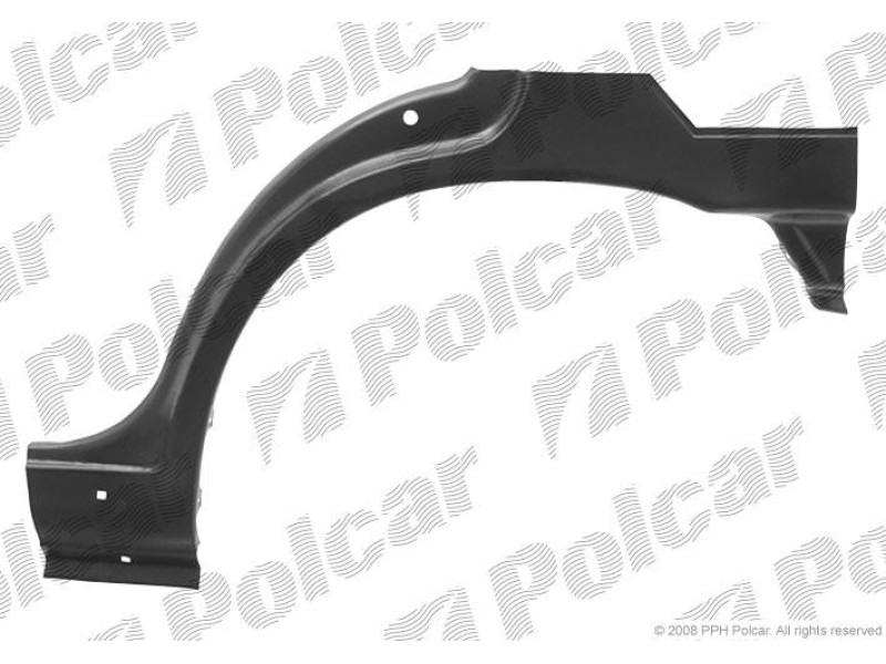 Арка задня ліва Hyundai PONY/EXCEL (X-2), 01.92-01.95 (PL)