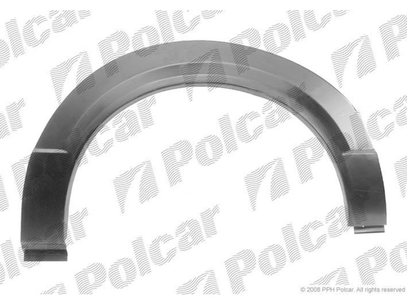 Ремчастина заднього крила ліва арка (3 дв) Opel KADETT D, 08.79-08.84 (PL)