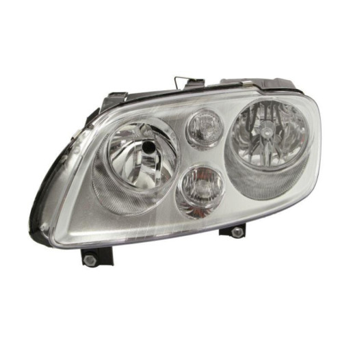 Фара передня VW Caddy III 2004-2010 ліва ел.рег., хром рамка DEPO 1T0941005F