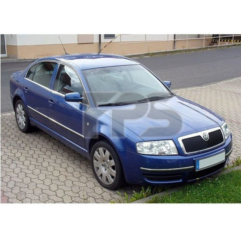Скло дверне заднє ліве Skoda Superb 1 02-08 (Sekurit)