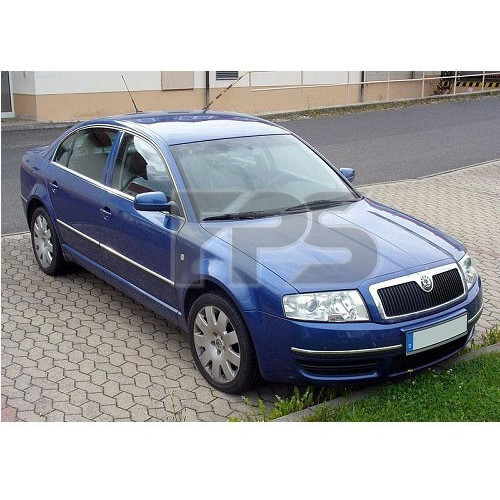 Скло дверне заднє праве Skoda Superb 1 02-08 (XYG)