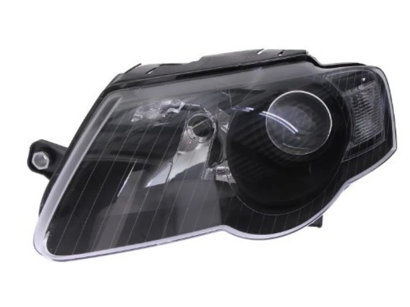 Фара VW Passat B6 05-10 ліва черн. рамка DEPO 1EL247014-011