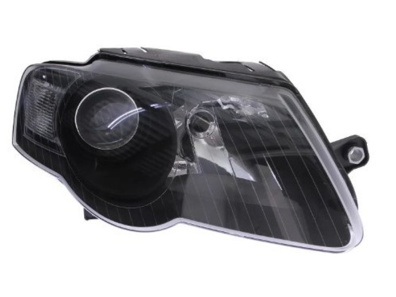 Фара VW Passat B6 05-10 права черн. рамка DEPO 1EL247014-021