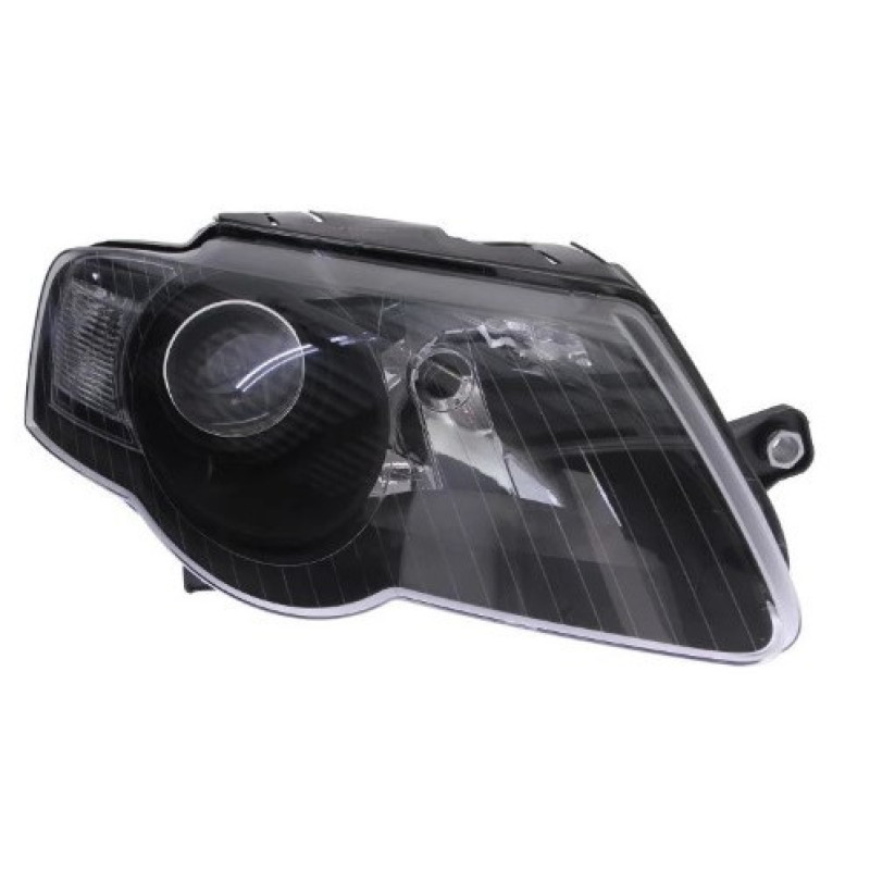 Фара VW Passat B6 05-10 права черн. рамка DEPO 1EL247014-021