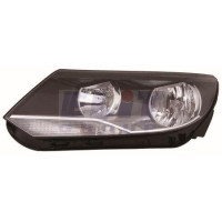 Фара VW Tiguan 11-17 ліва чорна рамка DEPO 5N1941005