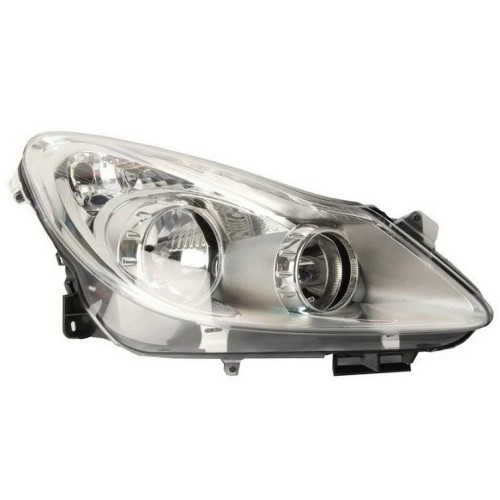 Фара Opel Corsa D 2007-2011 права хром.рамка DEPO 93189358