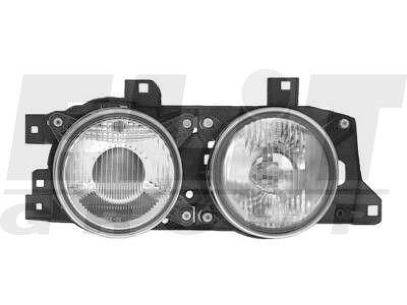 Фара BMW e34 88-97 ліва в зборі DEPO 63121391329