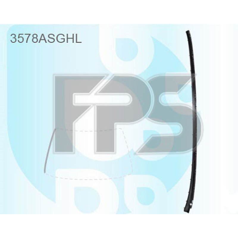 Молдинг лобового скла внутрішній лівий Ford Focus 11-18 (Pilkington)