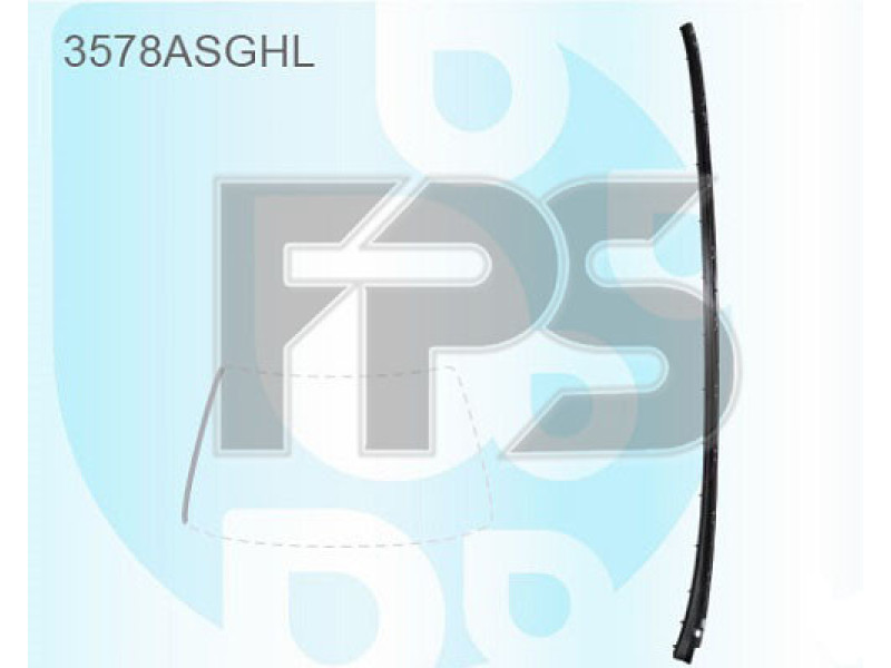 Молдинг лобового скла внутрішній правий Ford Focus 11-18 (Pilkington)