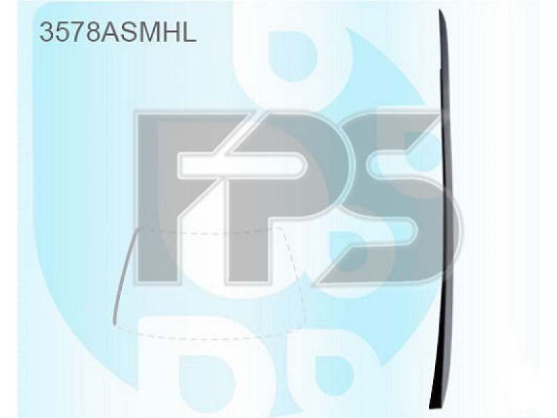 Молдинг лобового скла зовнішній правий Ford Focus 11-18 (Pilkington)