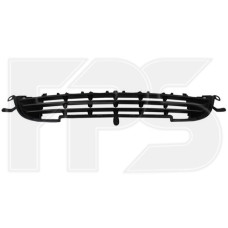 Решітка бампера середня нижня Peugeot 207 09-12 (чорна) (FPS)