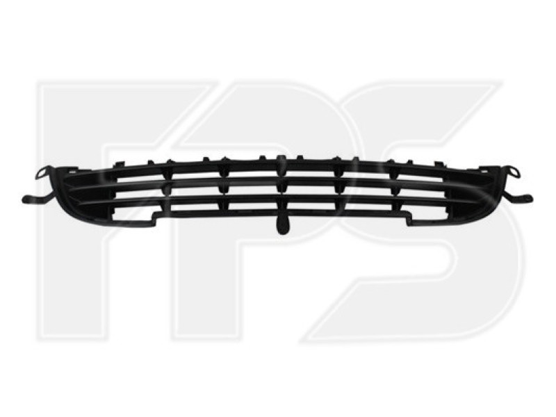 Решітка бампера середня нижня Peugeot 207 09-12 (чорна) (FPS)
