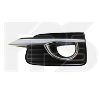 Решітка бампера ліва Infiniti Q50 13-16 (з хром. молдингом) (FPS)