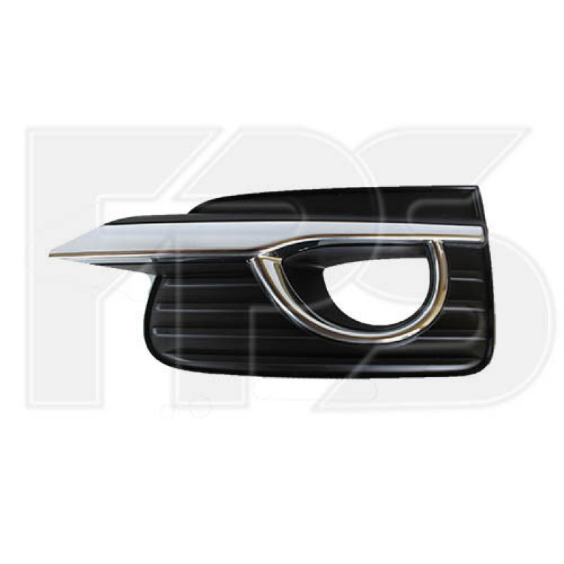 Решітка бампера права Infiniti Q50 13-16 (з хром. молдингом) (FPS)