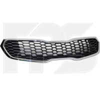 Решітка радіатора Kia Cerato 13-16 седан (з хром молдингом) (FPS)