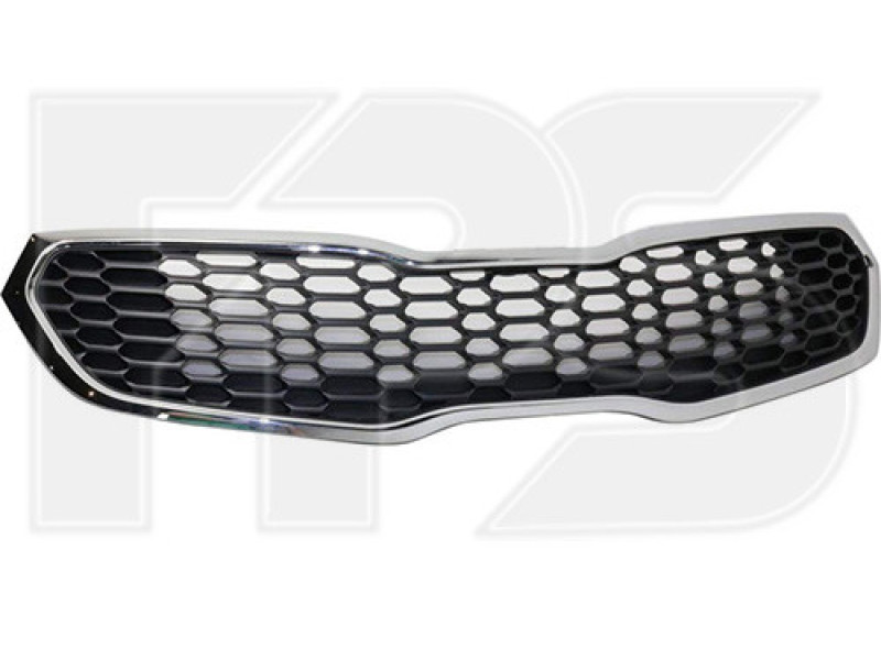 Решітка радіатора Kia Cerato 13-16 седан (з хром молдингом) (FPS)