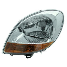 Фара Renault Kangoo 03-09 ліва жовтий поворот, ел.рег., хром рамка DEPO 8200150614