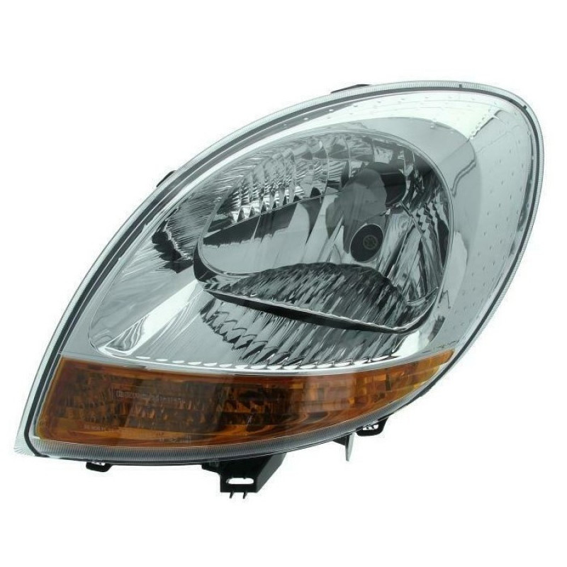 Фара Renault Kangoo 03-09 ліва жовтий поворот, ел.рег., хром рамка DEPO 8200150614