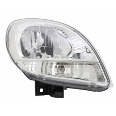 Фара Renault Kangoo 03-09 права білий поворот, ел.рег., хром рамка DEPO 2606000Q0L