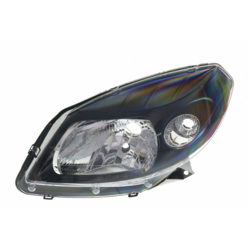 Фара Renault Sandero 2008-2013 права черн.рамка мех./ел.рег DEPO 8200526422