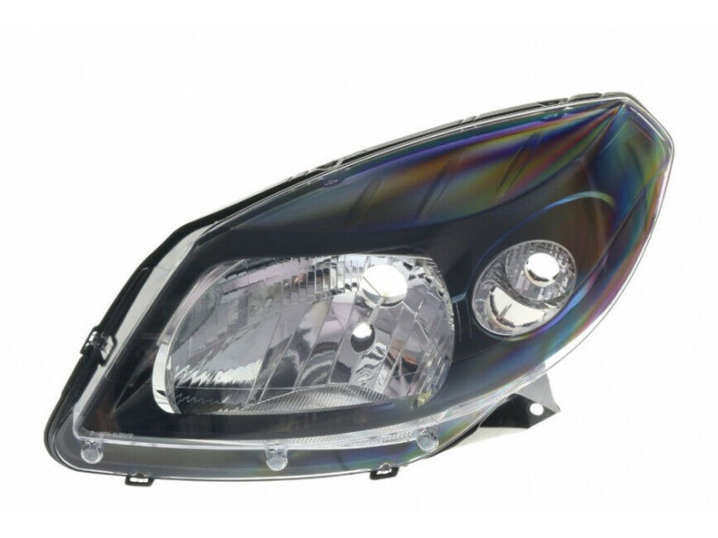 Фара Renault Sandero 08-13 права черн.рамка мех./ел.рег DEPO 8200526422