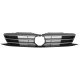 Решітка радіатора VW Jetta 6 15-18 чорна, з хром молдингами (Signeda) 5C6853651AJ