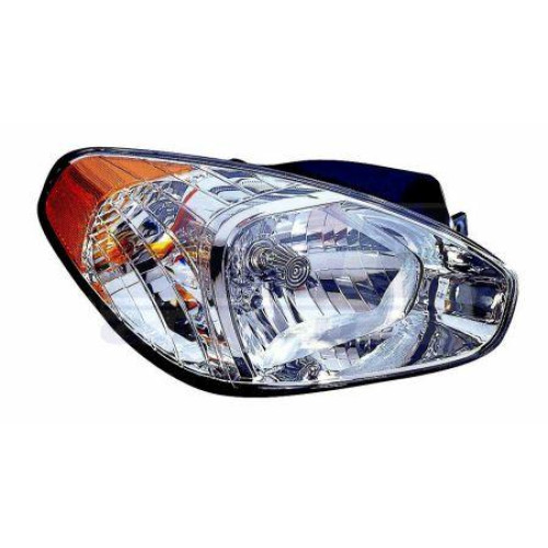 Фара передня права Hyundai Accent 2006-2010 жовтий. поворот мех.рег. DEPO 92102-OM000