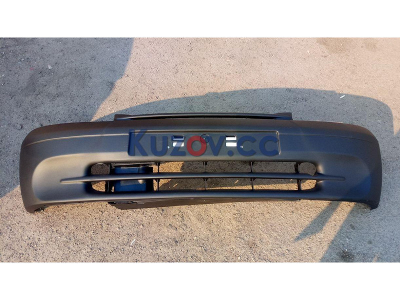 Бампер передній з наповнювачем Renault Kangoo 1997-2003 FPS 7701694499, чорний.