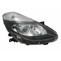 Фара Renault Clio 09-12 ліва чорна рамка ел.рег. DEPO 7701072008