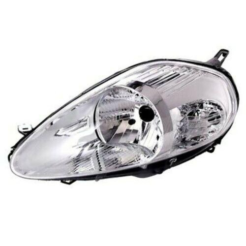 Фара передня Fiat Grande Punto 2005-2008 ліва ел.рег. хром рамка DEPO 51701593