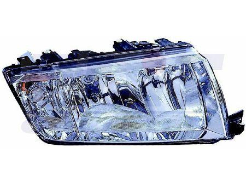 Фара Skoda Fabia 99-05 права хром. рамка DEPO 6Y1941016C1