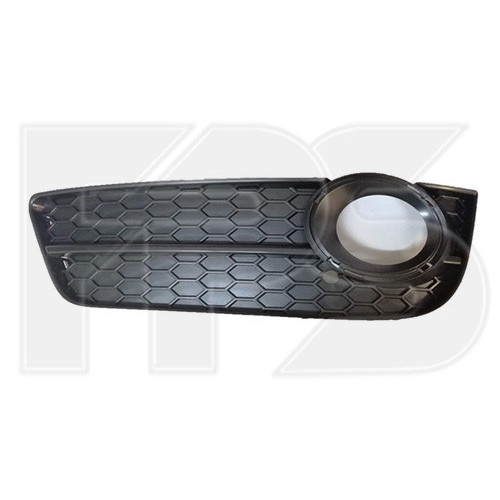 Решітка переднього бампера ліва Audi A5 B8 2007-2011 (крім S-line) (з отв.) FPS без окуляра